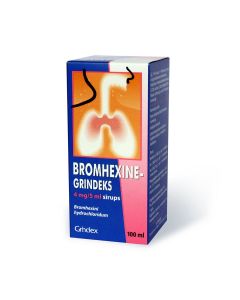 BROMHEXINE GRINDEKS 4 mg/5 ml sīrups, 100 ml