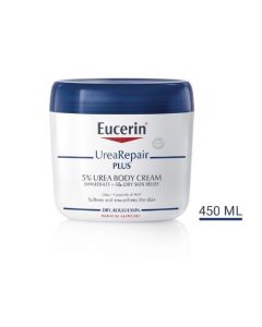 EUCERIN UreaRepair Plus ķermeņa krēms sausai ādai ar 5% Urea 450 ml