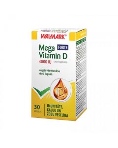 WALMARK Mega Vitamin D Forte 4000 IU kapsulas, N30