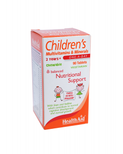 HealthAid Children’s Multivitamins & Minerals košļājamās tabletes, N90