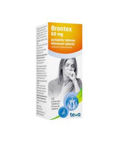 BRONTEX 60 mg putojošās tabletes, N10