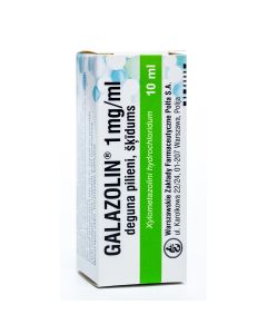 GALAZOLIN 1 mg/ml deguna pilieni, šķīdums, 10ml