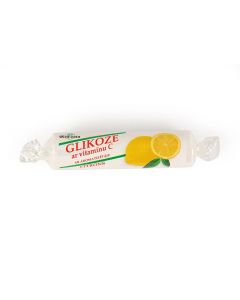 GLIKOZE ar vitamīnu C citrona garšas tabletes, 10 gab.