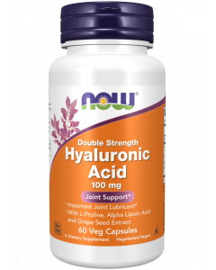 NOW Hyaluronic Acid hialuronskābe 100 mg kapsulas, N60