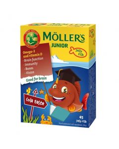 MOLLERS Junior želejas zivtiņas kolas garša, N45