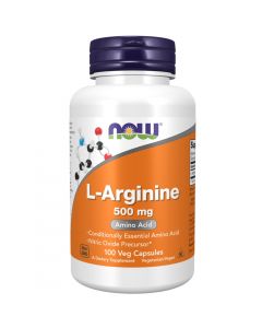 NOW L-Arginine 500 mg kapsulas, N100