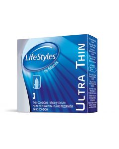 LIFESTYLES Ultra Thin prezervatīvi, N3