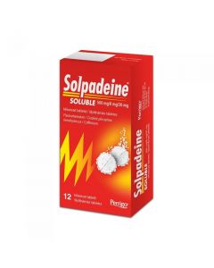 SOLPADEINE 500 mg/8 mg/30 mg šķīstošās tabletes, N12