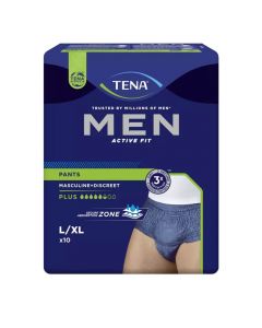 TENA Men Pants Plus L/XL biksītes, 10 gab
