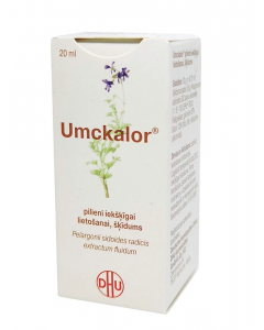 UMCKALOR pilieni iekšķīgai lietošanai, šķīdums, 20ml