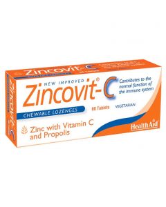 HEALTHAID Zincovit-C košļājamās tabletes, N60