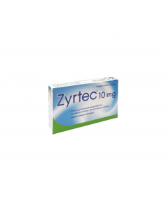 ZYRTEC 10 mg apvalkotās tabletes, N10