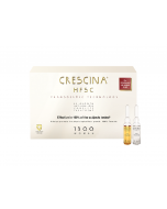 CRESCINA Transdermic ampulu komplekss matu augšanai un pret matu izkrišanu sievietēm, intensitāte 1300, N10+10