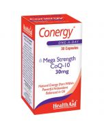 HEALTHAID Conergy Mega Strength CoQ-10 30mg uztura bagātinātājs, kapsulas N30
