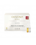CRESCINA Transdermic ampulu komplekss matu augšanai un pret matu izkrišanu sievietēm, intensitāte 500, N20+20