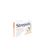 STREPSILS Vitamin C 1,2 mg/0,6 mg/100 mg sūkājamās tabletes, N24