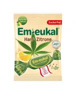 EM-EUKAL konfektes ar C vitamīnu, bez cukura, kaņepe un citrons, 75 g