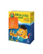 MOLLERS Junior želejas zivtiņas apelsīnu-citronu garša, N45