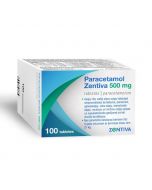 Paracetamol Zentiva 500 mg tabletes, N100