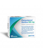 Paracetamol Zentiva 500 mg tabletes, N20