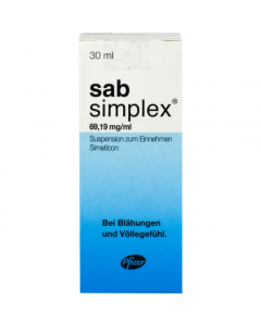 SAB SIMPLEX 69,19 mg/ml suspensija iekšķīgai lietošanai, 30ml