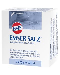 EMSER 1.475g deguna skalojamais sāls bērniem, N20 paciņas