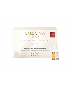 CRESCINA Transdermic ampulu komplekss matu augšanai un pret matu izkrišanu sievietēm, intensitāte 1300, N10+10