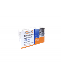 PARACETAMOL-RATIOPHARM 250 mg supozitoriji, N10