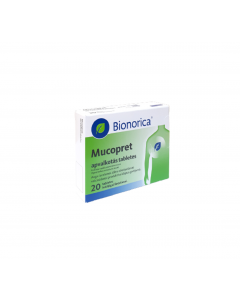 MUCOPRET apvalkotās tabletes, N20