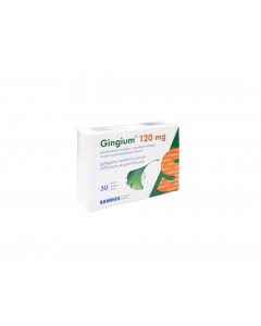GINGIUM 120 mg apvalkotās tabletes, N30