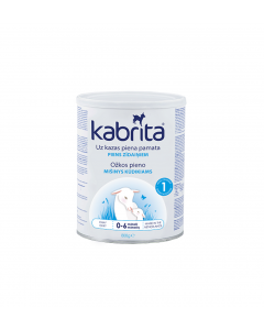 KABRITA 1 Gold - mākslīgais piena maisījums uz kazas piena bāzes zīdaiņiem no 0 līdz 6 mēnešu vecumam, 800g