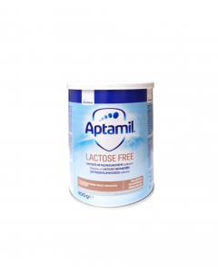 APTAMIL Lactose Free mākslīgais piena maisījums zīdaiņiem no dzimšanas, 400g
