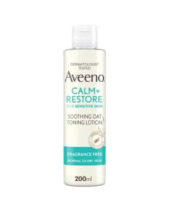 AVEENO Calm+Restore Soothing Oat Toning sejas losjons, 200 ml