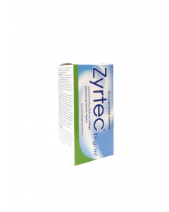 ZYRTEC 1 mg/ml šķīdums iekšķīgai lietošanai, 75ml