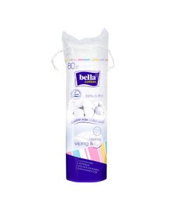 BELLA cotton kosmētiskās vates plāksnītes, N80