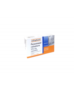 PARACETAMOL-RATIOPHARM 125 mg supozitoriji, N10