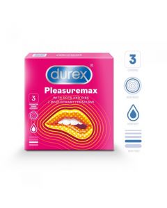 DUREX Pleasuremax prezervatīvi, N3
