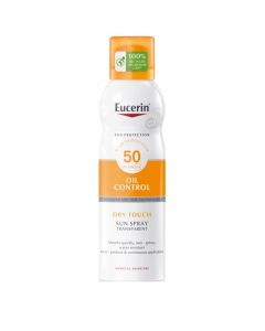Eucerin Sun Oil Control Dry Touch SPF50 sauļošanās aerosols ķermenim, 200 ml
