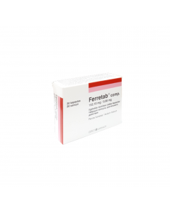 FERRETAB Comp. 152,10 mg/0,50 mg ilgstošās darbības cietās kapsulas, N30
