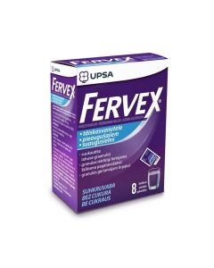 FERVEX 500mg/25mg/200mg granulas N8 bez cukura