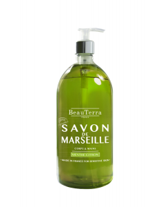 BEAUTERRA Piparmētru-citronu Marseļas šķidrās ziepes,1L