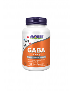 NOW Gaba 500 mg kapsulas, N100