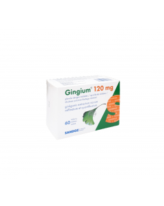 GINGIUM 120 mg apvalkotās tabletes, N60