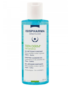 ISISPHARMA TEEN DERM SENSITIVE attīrošs gels taukainai ādai, 100 ml