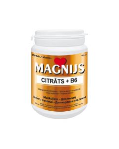 Magnijs Citrāts 375 mg+B6 tabletes, N100