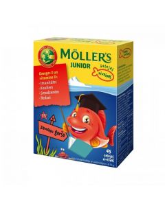 MOLLERS Junior (zemeņu garša) zivju eļļas želejas zivtiņas, N45