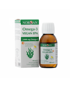 NORSAN OMEGA-3 VEGAN EPA ar apelsīnu garšu, 100 ml