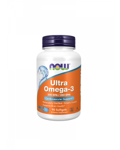 NOW Ultra Omega-3 Fish Oil kapsulas, N90
