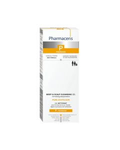 PHARMACERIS P Puri-Ichtilium attīrošs gels ķermenim un galvas ādai, 250 ml