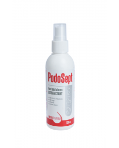 PODOSEPT pēdu, zolīšu un apavu dezinfekcijas līdzeklis, 120ml